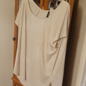 Massini Cream Short Sleeve Top